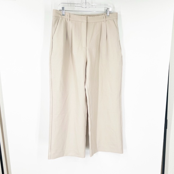 Abercrombie & Fitch Pants - Abercrombie & Fitch Pleated High-Rise Wide Leg Trousers